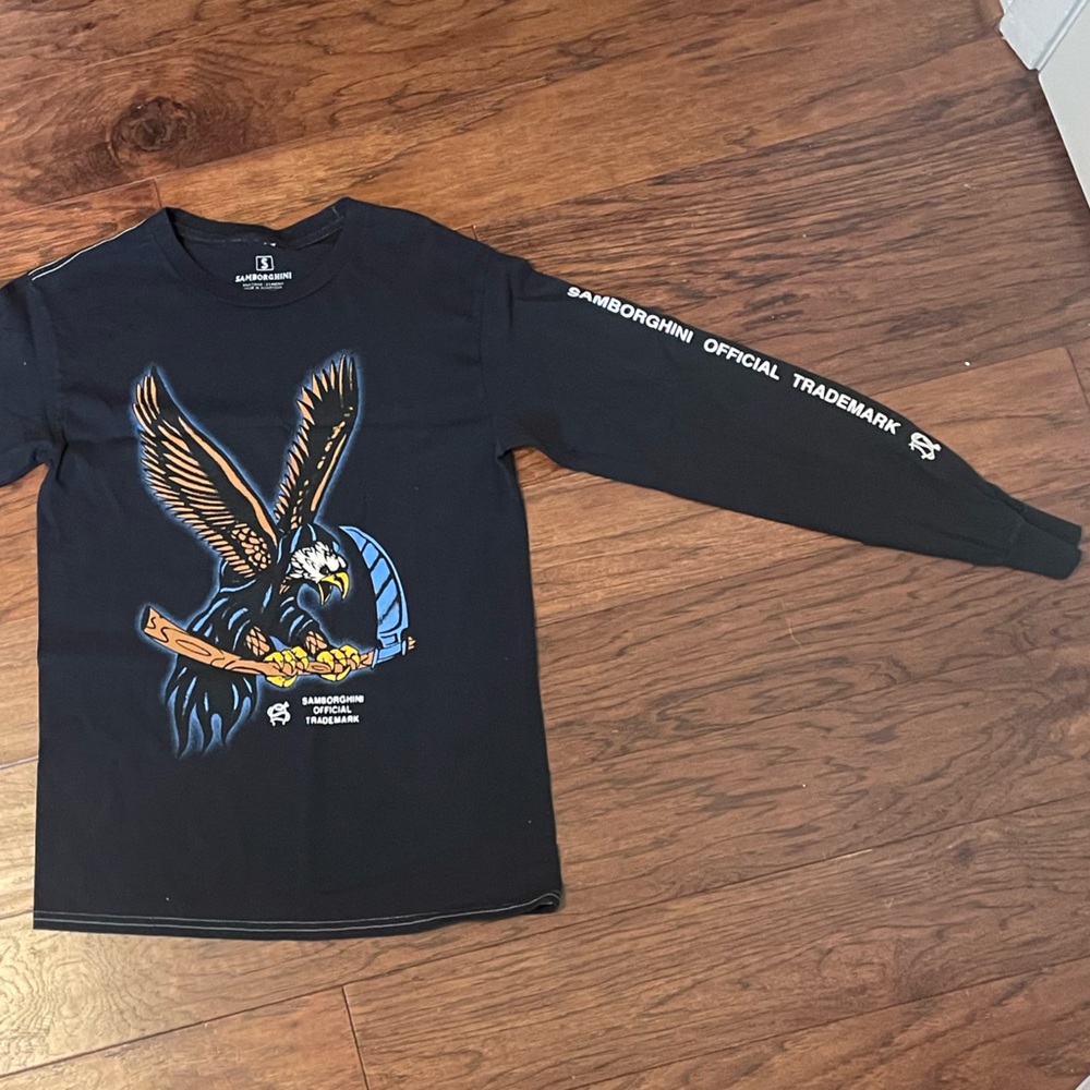 Samborghini Reaper Eagle Black Long Sleeve T-
Shirt - Black S